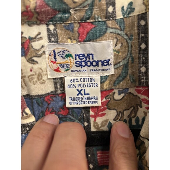 Reyn Spooner Men’s Americana Button Up Shirt XL 2004 Pilgrim Quilt  vintage - Picture 7 of 10